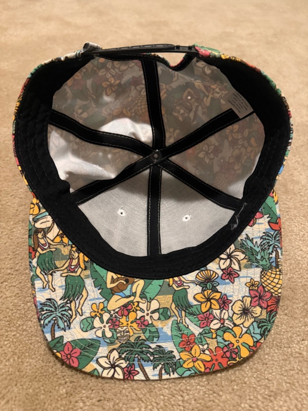 Bad Beaches Embroidered Tropical Snapback Hat - Picture 5 of 7